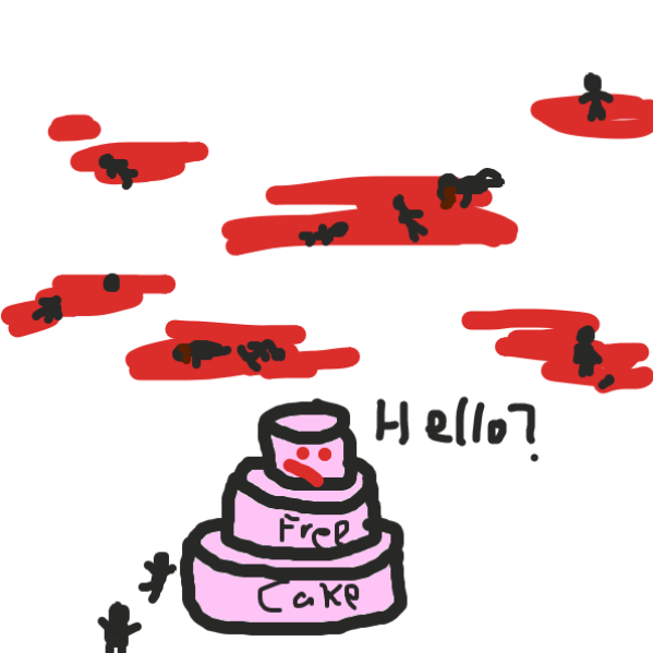 Drawing in Cake by Meow the Fronk