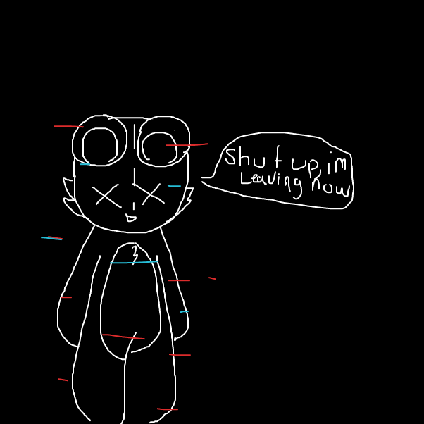 -i figured it was teddy how talked, i didn't care anymore, Ghost should've killed me- - Online Drawing Game Comic Strip Panel by Scythesowner2