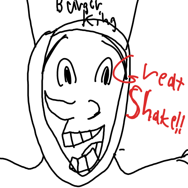 Drawing in I LOVE BURGER KING by Stormy star