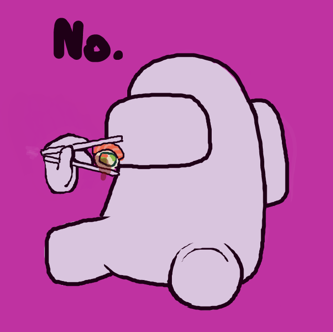 Drawing in Sushi by LemonadePie