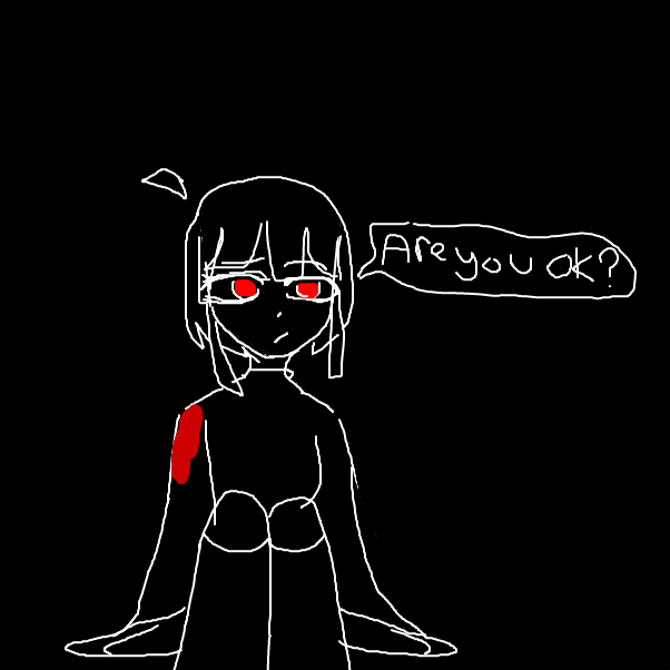 -yet again my arm started hurting again, pain started to swell up in my arm while i tryed to ignore it being concerened for Ghost- - Online Drawing Game Comic Strip Panel by Scythesowner2