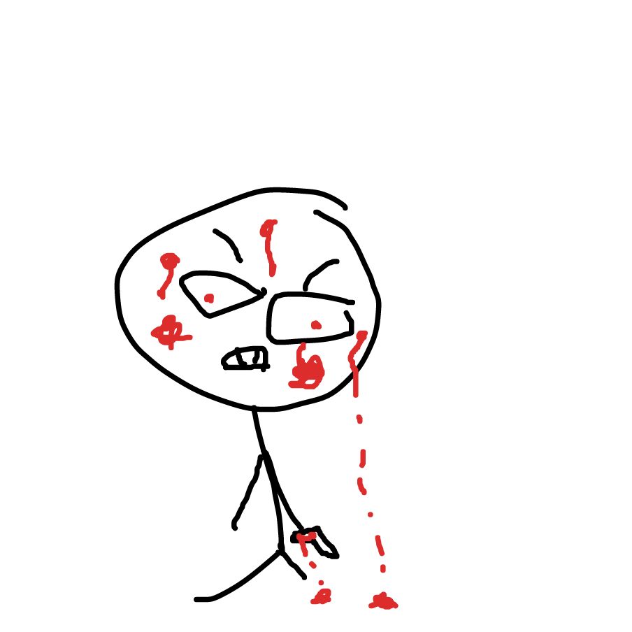 Drawing in You're Dead (That's about it) by amongus