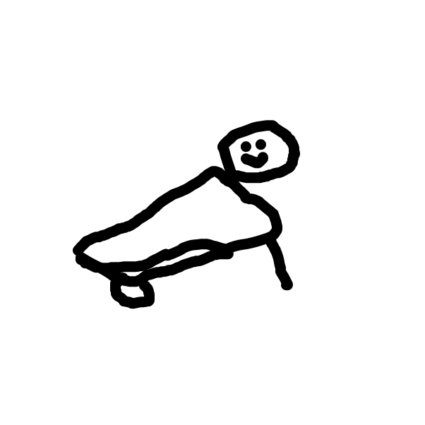 Drawing in bye by ghost with red