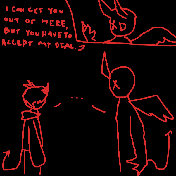 Drawing in he thinks by XD