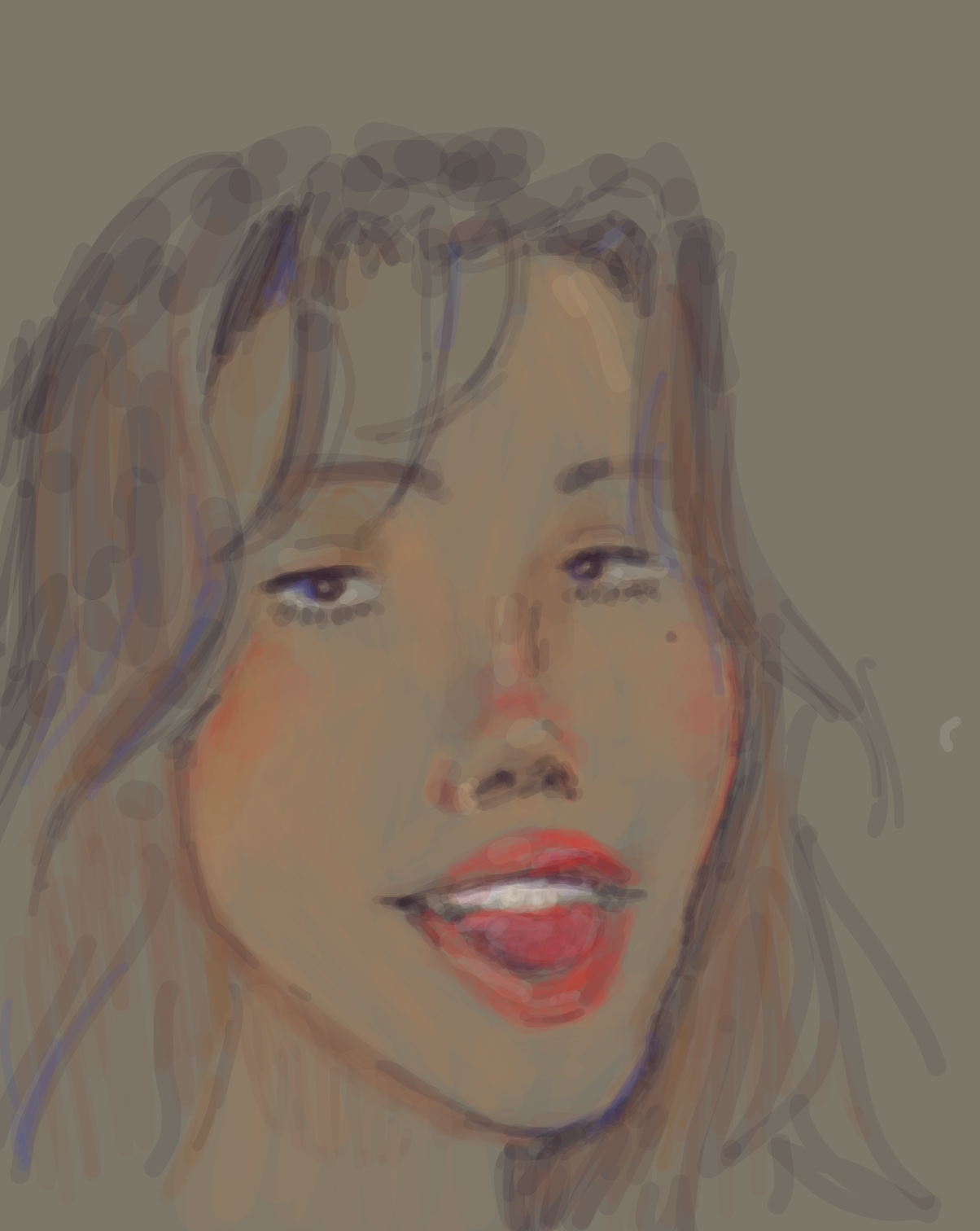 Drawing in Self Portrait On Your Phone by madlaurs