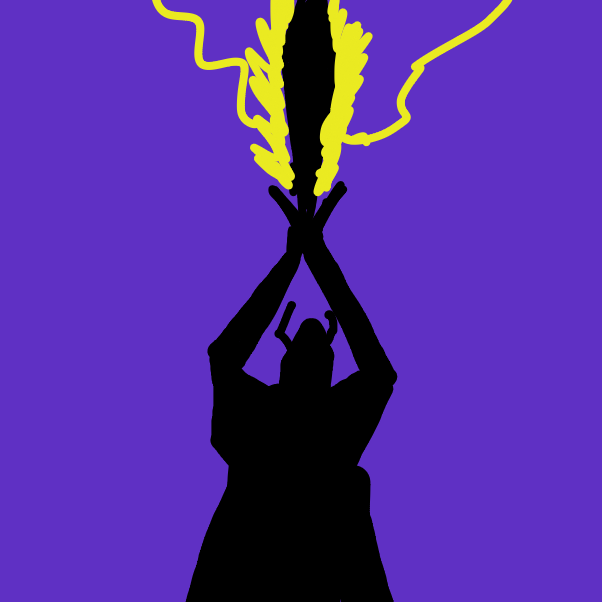 Drawing in Thunder Sword by Sneakybubba