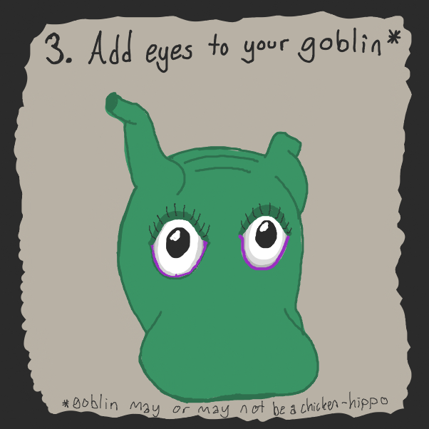 Drawing in tootoral by goblin/s by Sneakybubba