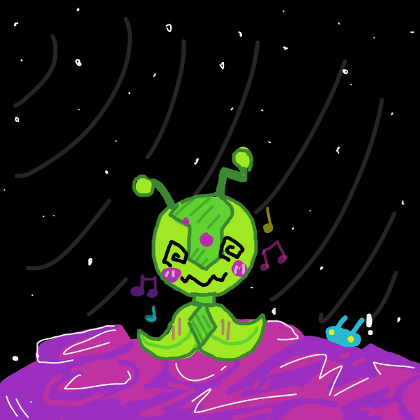 bleeb blorb be jammin  - Online Drawing Game Comic Strip Panel by Umanix