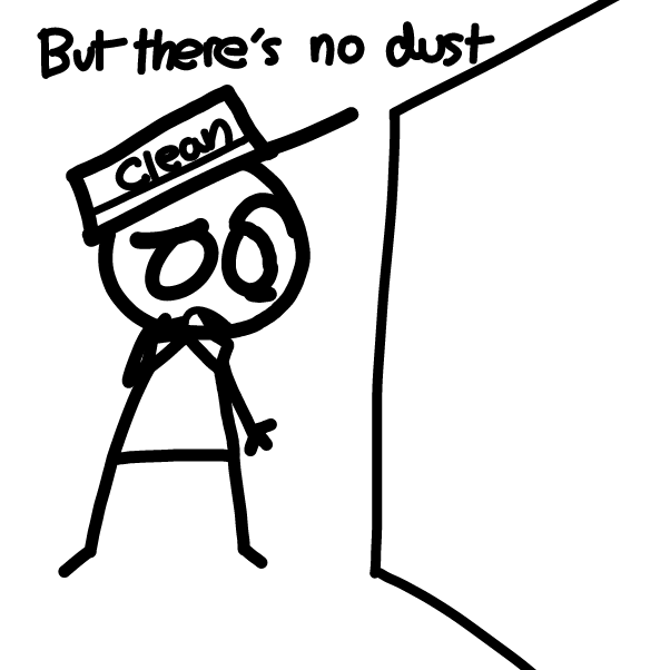 Drawing in dust it off by Elle