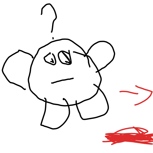 Drawing in kriby finds something by kirby????