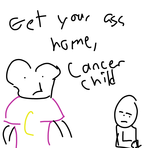 Drawing in Caillou gets grounded by boneHed
