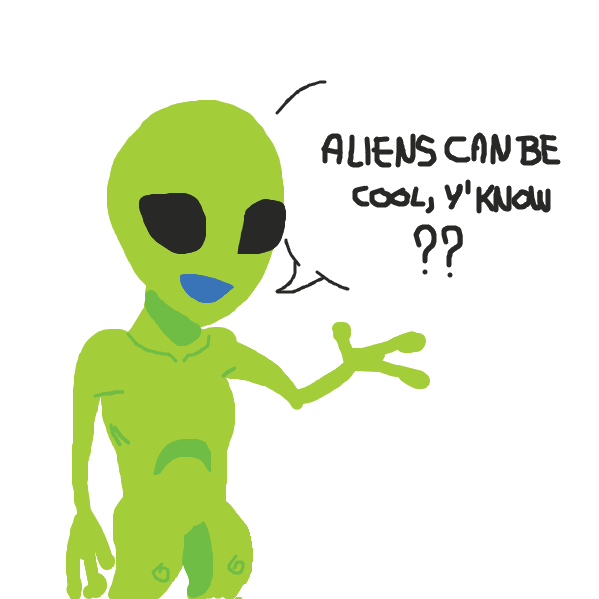 Get creative and show some ways on how aliens can get super cool! Whatever jumps on your mind - Online Drawing Game Comic Strip Panel by Gwen Black