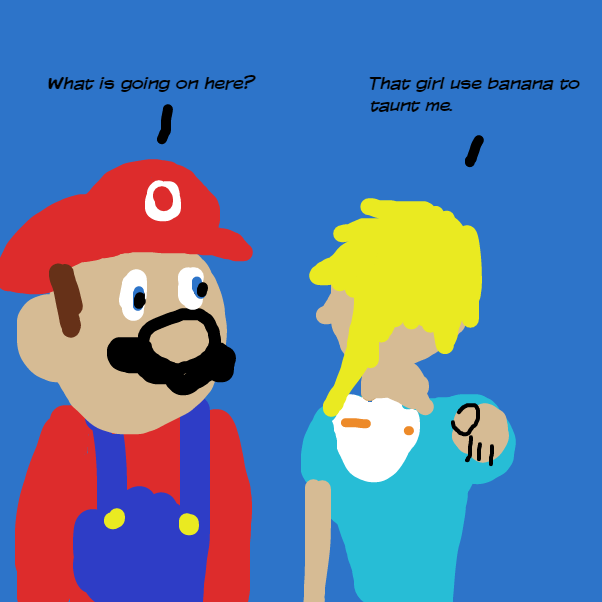 Mario appeared in this panel - Online Drawing Game Comic Strip Panel by Tfa234