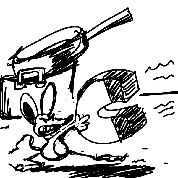 (IRL this gag wouldn't work because titanium is not magnetic)
(and mice don't use magnets)
 - Online Drawing Game Comic Strip Panel by Peyocay