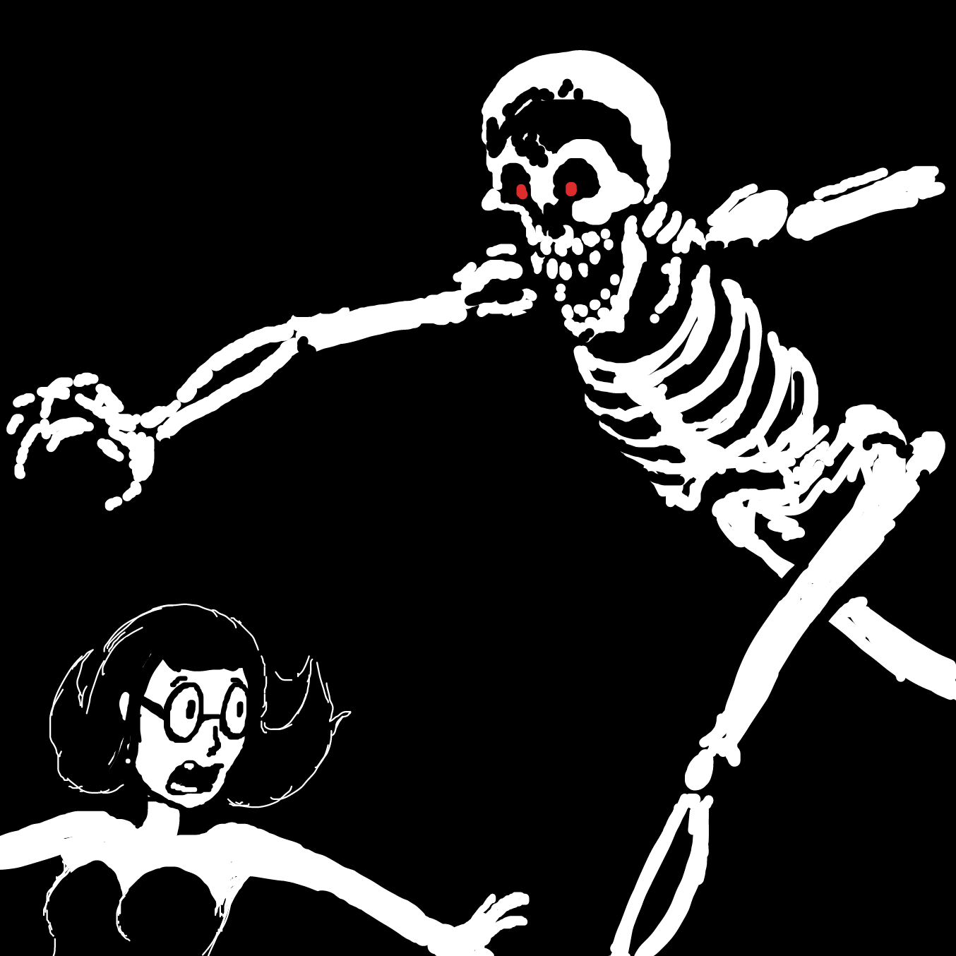 Drawing in Skeleton Attack by TFD