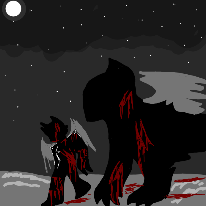 Drawing in Wounded severely.. by OneWithTheShadows