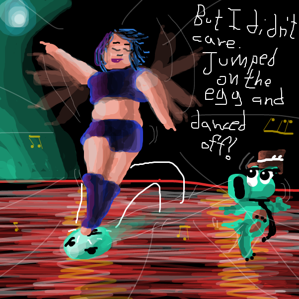 Drawing in pov: Tealdo just challenged you to a dance off by Vytron