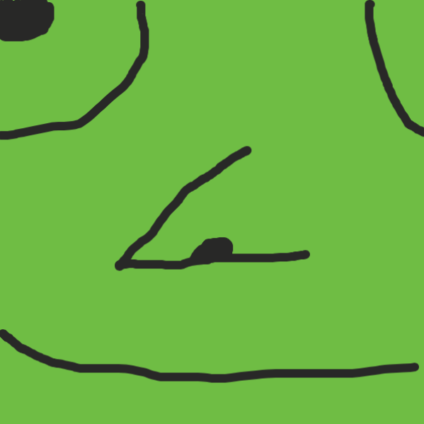 a closeup of his face - Online Drawing Game Comic Strip Panel by TheYellowMan