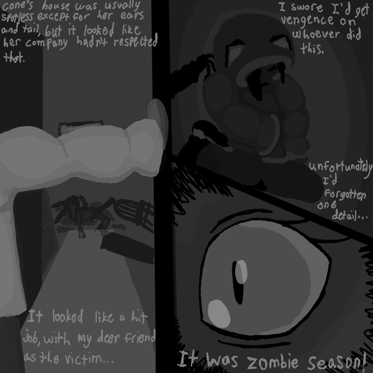 Drawing in Muffin Investigation (Disappearing Deers) by Setin (Alt)