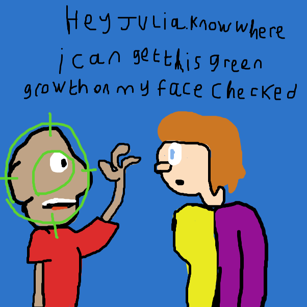 He's thinks it may be a problem - Online Drawing Game Comic Strip Panel by BananaDoc