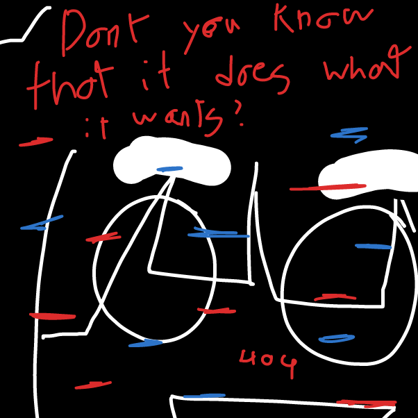 Drawing in the glitch is out of it's DEATH screen by boneHed