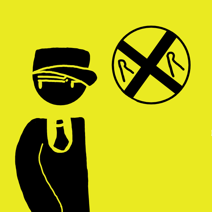 Railroad Warning - Online Drawing Game Comic Strip Panel by OneWithTheShadows