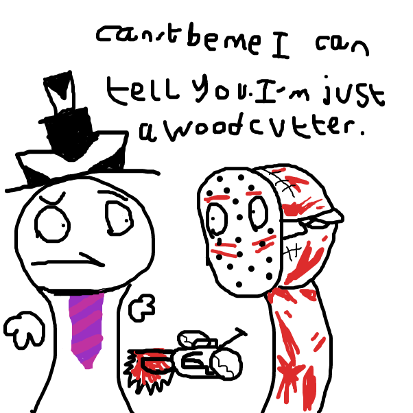 A ordinary woodcutter. - Online Drawing Game Comic Strip Panel by BananaDoc