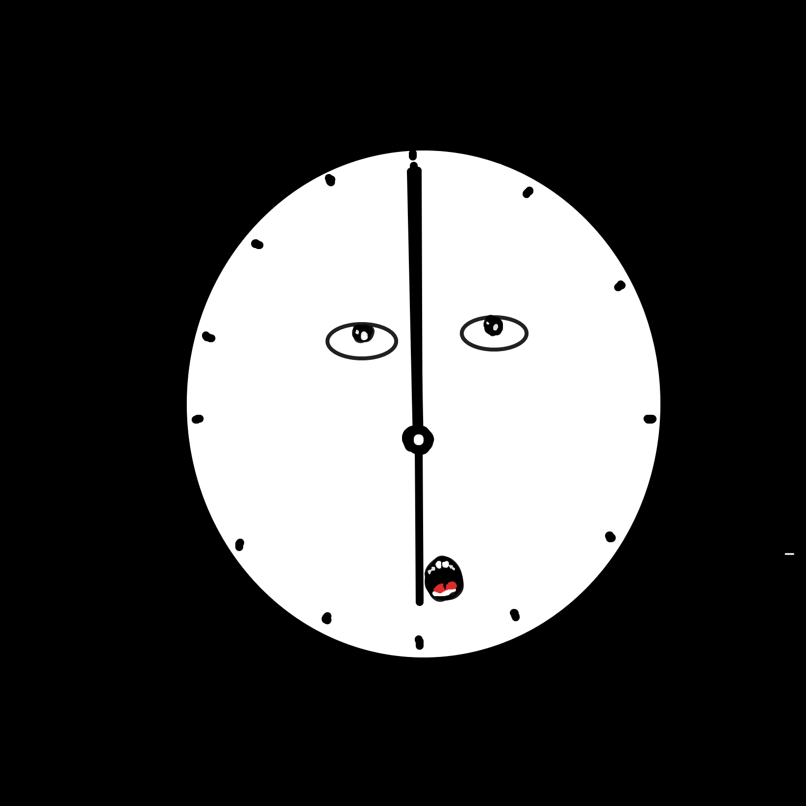 Drawing in Clock by Lookaignoramus