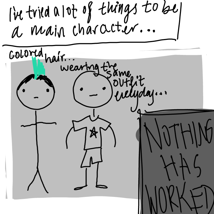 Drawing in Main character — by delaruney