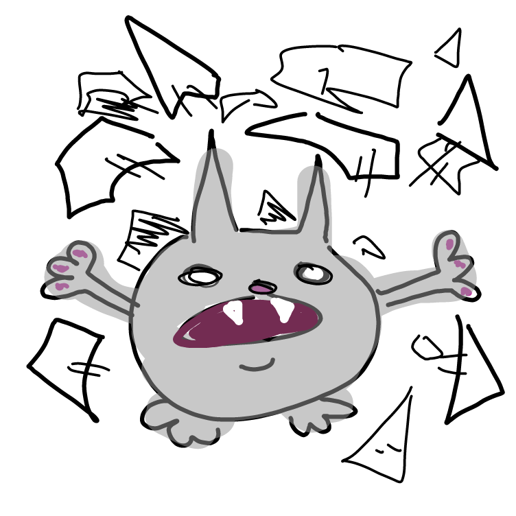 Drawing in The Cat is Born by delaruney