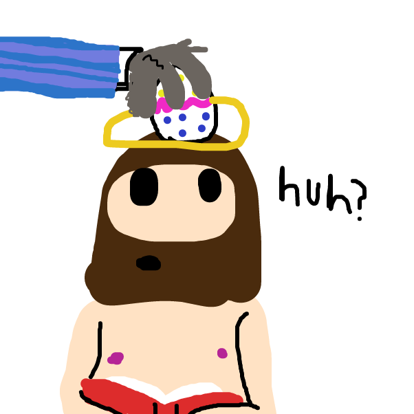 what do you think the opposite of Naked Jesus would be? - Online Drawing Game Comic Strip Panel by BananaDoc