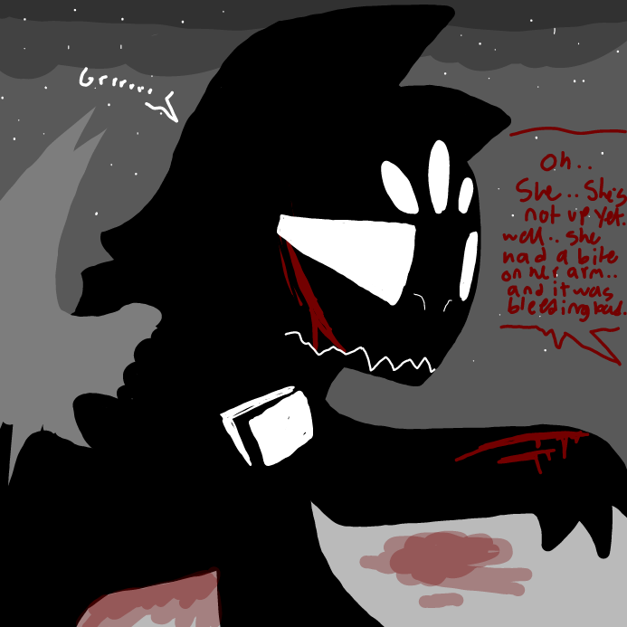 Drawing in Wounded severely.. by OneWithTheShadows