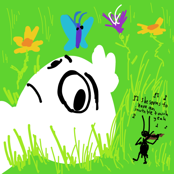 "It takes control and slowly tears you apart" - Online Drawing Game Comic Strip Panel by Peyocay