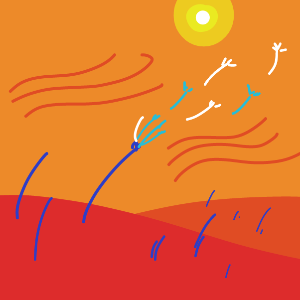 Drawing in dandelion by 🔲