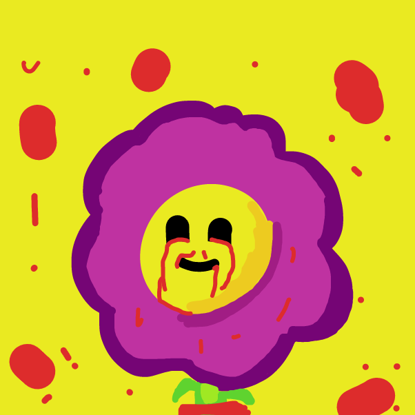 Drawing in The flower people  by boneHed