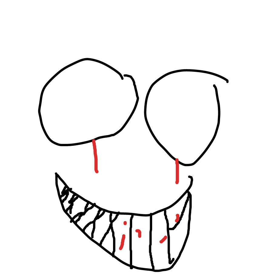 Drawing in The backrooms smiler by amongus