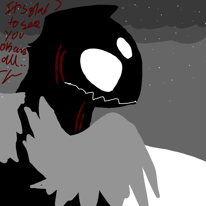 Drawing in Wounded severely.. by OneWithTheShadows