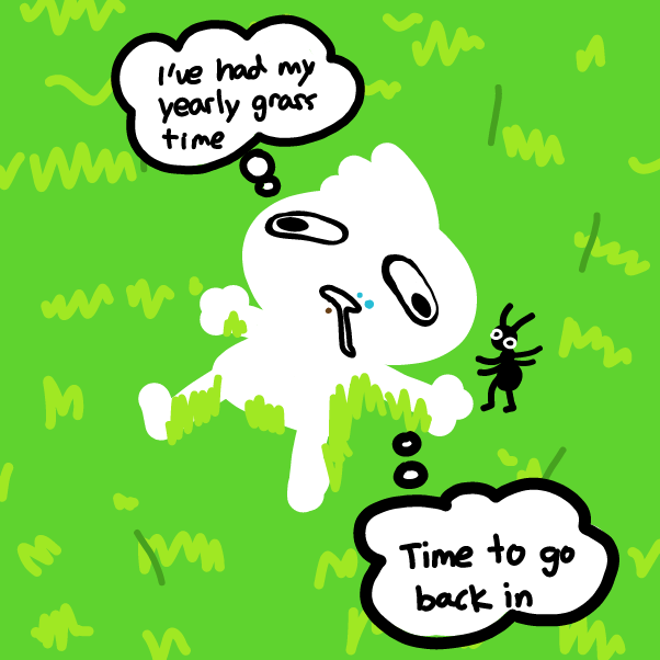 Drawing in Touching Grass by Elle