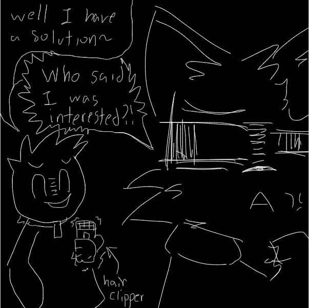 well... so furry is term to called something flufly or covered in fur..... so this will also work? - Online Drawing Game Comic Strip Panel by FifaSam
