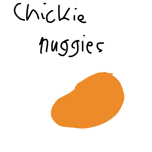 Drawing in Chicken Fingers by boneHed