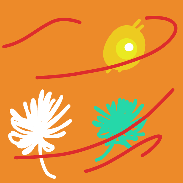 Drawing in dandelion by boneHed