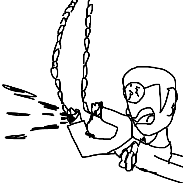 A man is being tortured - Online Drawing Game Comic Strip Panel by AranTastic