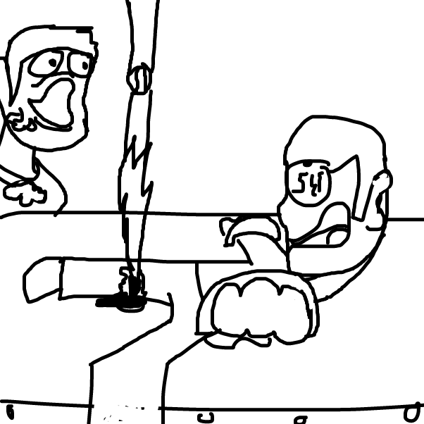Drawing in A man is being tortured in lego city by AranTastic