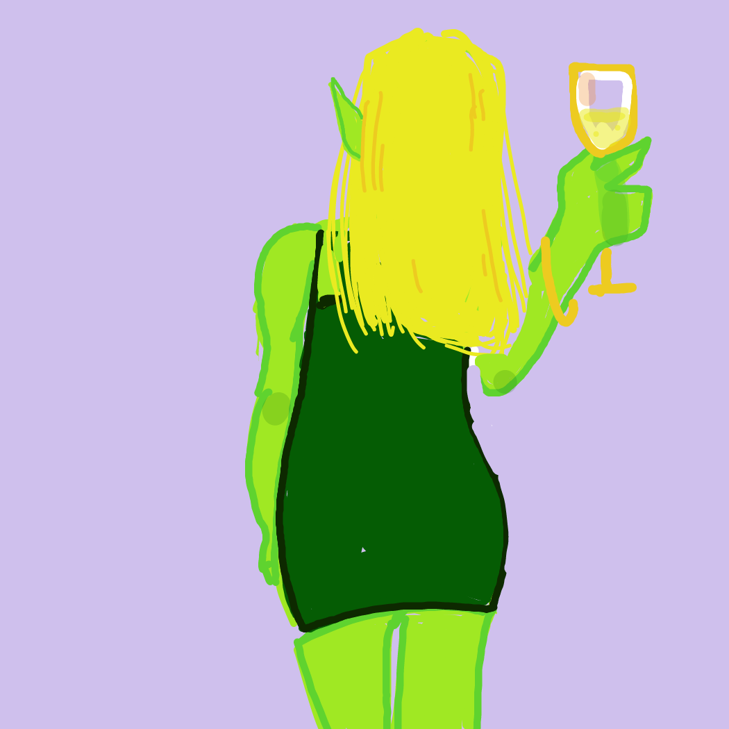 Drawing in GOBLIN GIRL by Rednightlights