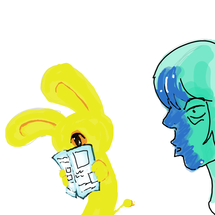 Drawing in Alien by JA