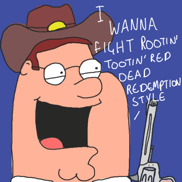 Drawing in Peter Griffen Vs Asriel Dreemurr by joshyouart