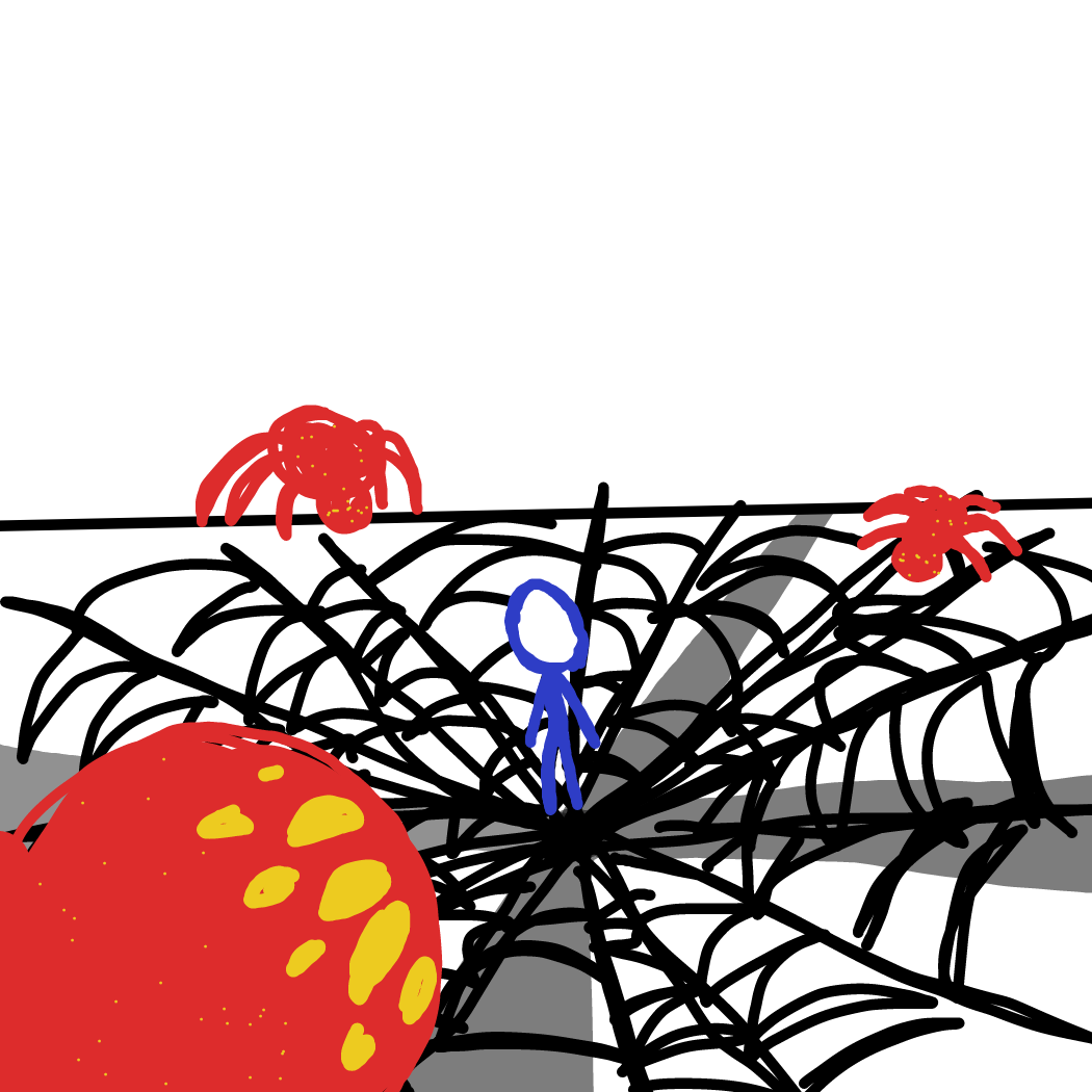 Drawing in if i was i hell by Rednightlights