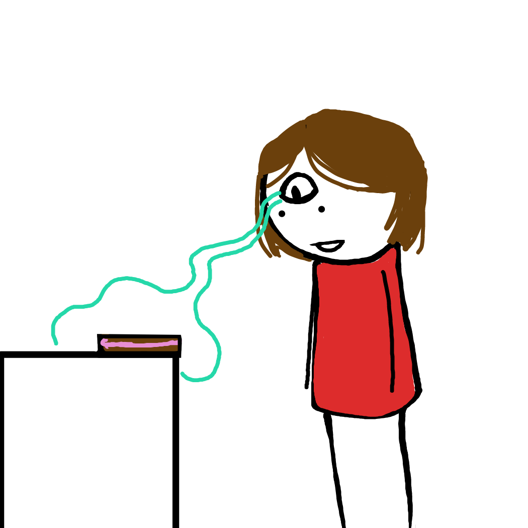 Drawing in Guy eats turkey sandwich  by Rednightlights