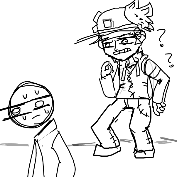 Drawing in Don't be afraid of what you can't see It's only me by FifaSam