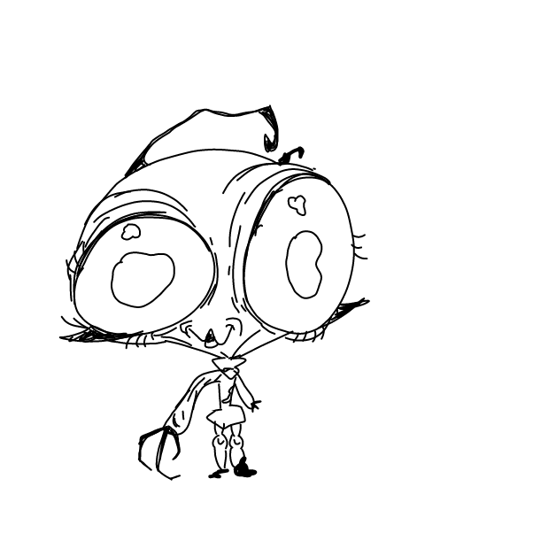 Drawing in draw meatcanyon style by Elle